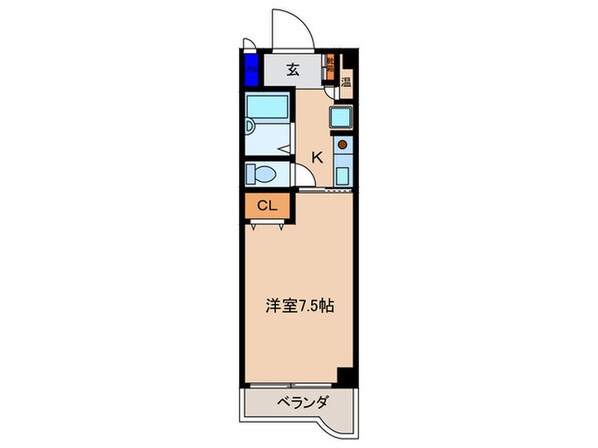 ハイツ・オ－クラ天神橋(704)の物件間取画像